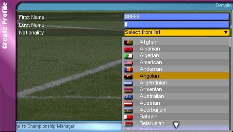 Championship Manager screenshot 3 for PSP